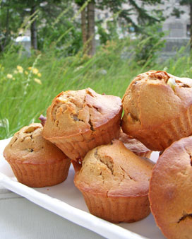 muf1 Muffins épicés aux citrons confits & miel