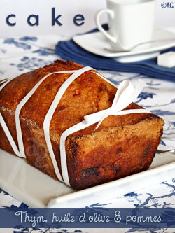 cake au thym et pomme