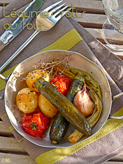 légumes rotis au four