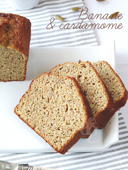 Cake aux amandes, citron & basilic ou Cake à la banane & cardamome ?